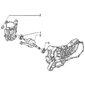 Crankshaft Piaggio Liberty 4-stroke up to 2005