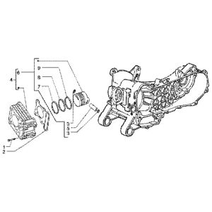 Cylinder Piaggio Liberty 4-stroke up to 2005