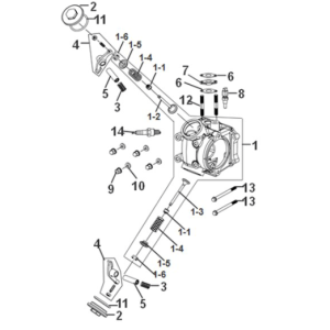 Cylinder head Sym Symphony ST 50 E5