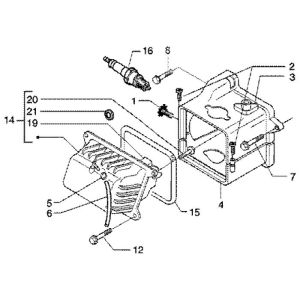 Refrigerator Piaggio Liberty 4-stroke up to 2005