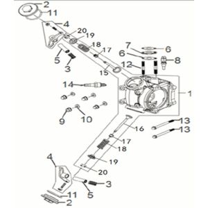 Cilinderkop Sym Jet 14 50i Euro 5
