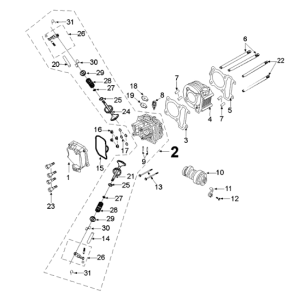Cylinder Peugeot Django 125 EFI E4 2018-2020