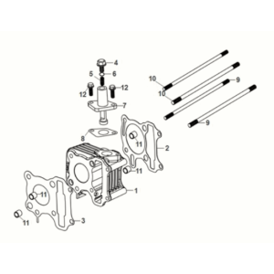 Sym Mio 50I E5 cylinder