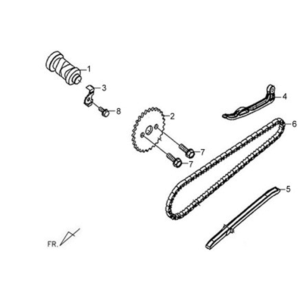 Sym X'PRO 125 cylinder head cover/camshaft chain