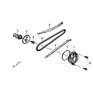 Sym XPRO 50 E4 cylinder head cover
