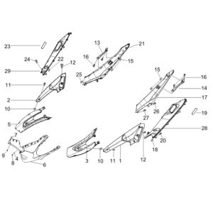 Side Covers - Spoiler Gilera Runner 200cc VXR 4-Stroke 2006