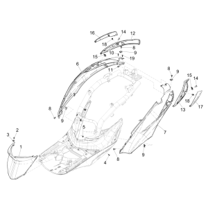 Side covers - Spoiler Piaggio Liberty 50 4-stroke