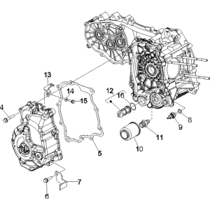 Magnetic flywheel cover Vespa GTS 250 ie 2005-2016 (without ABS)