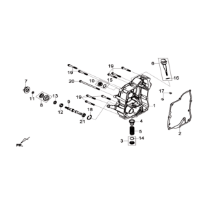 Right cover Sym Joymax 125I ABS
