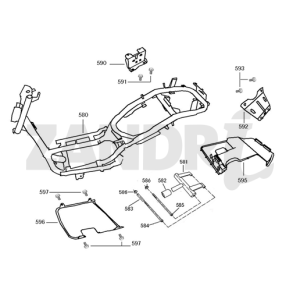 Various parts Eagle-Wing Napoli brown