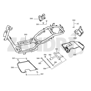 Various parts BTC Riva Sport pantone blue