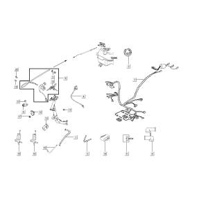 Wire harness kymco agility FR 12' 4-stroke euro4 white