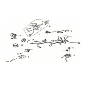 Sym Fiddle II 125S wire harness