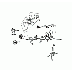 WIRE HARNESS Sym Orbit II Euro 4 Matt Grey