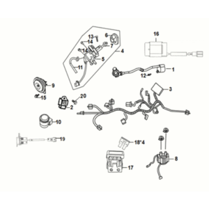 Sym Symphony ST E3 wire harness