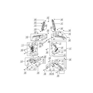 Control arm Kymco MXU 400