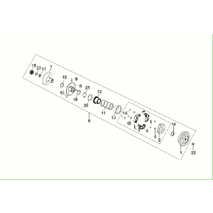 Clutch - Clutch housing Sym Fiddle ll Euro 5