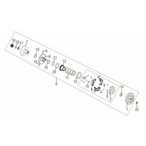 Koppeling - Koppelinghuis Sym Jet 14 50i Euro 5