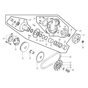 Driven pulley Kymco Super8 R E5