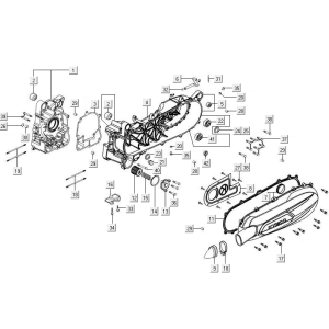 Crankcase parts New Downtown 125I ABS