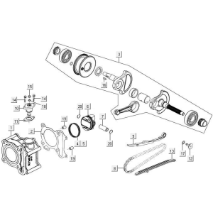 Cylinder crankshaft Kymco New Downtown 125I ABS
