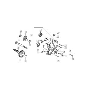 Final transmission Kymco DJ 2-stroke Silver