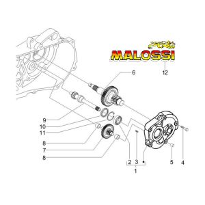 Piaggio Zip 2000 4-stroke AC final transmission