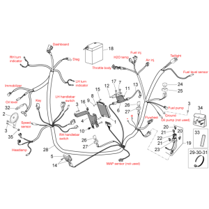 Electricity system I Aprilia SR 50 H2O ie+carb 2004-2009