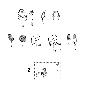 Electric Part Peugeot Fox red