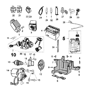 Electric Part Peugeot New Vivacity 2-stroke Dark Blue