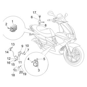 Gilera Runner 200cc VXR 4-stroke electric control units 2006