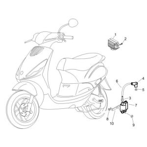 Electric parts Piaggio Zip 2000 2-stroke AC