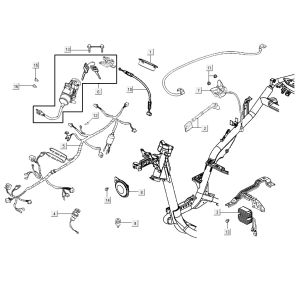 electrical parts AGILITY 16+ 4T 125 Matte Metallic Silver
