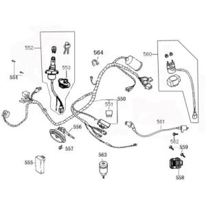 Electric parts Benzhou ZN50QT-36 black