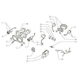 Electrical parts Beta Ark-k AC silver 2-stroke