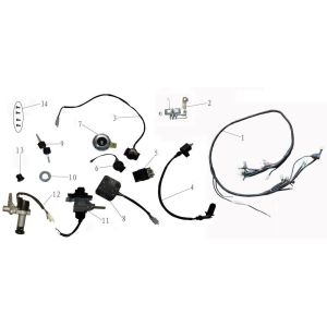 Electric parts China Touring black