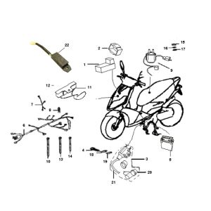 Electric parts 2 Generic Ideo black 2007 2-stroke 25