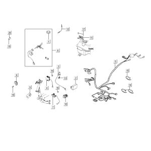 Electrical parts Kymco Delivery 4-stroke black