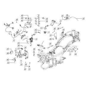 Electrical parts Kymco Downtown 300i white