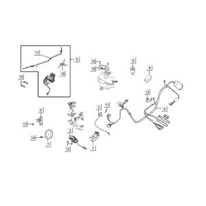 Electrical parts Kymco VP50 4t ac oak metallic