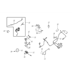 Electrical parts Kymco VP50i injection euro 4 oak metallic