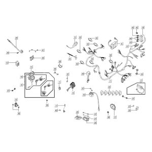 Electrical parts Kymco Xciting 400i Yellow