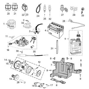 Electric parts Peugeot Speedfight 3 4-Stroke