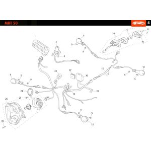 Electric parts Rieju MRT enduro white 2010 2-Stroke