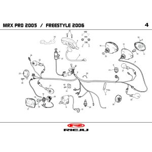 Electric parts Rieju MRX pro orange 2006 2-Stroke