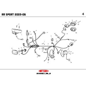 Electric parts Rieju RR sport red 2005 2-Stroke