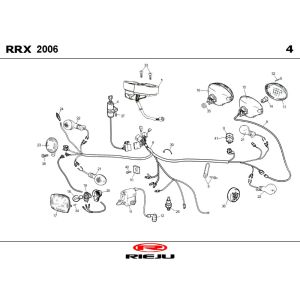 Electric parts Rieju RRX red 2008 2-Stroke