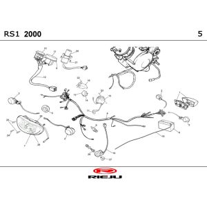 Electric parts Rieju RS1 matt grey 2002 2-stroke