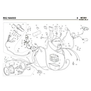 Electric parts Rieju Rs2 Naked blue 2005 2-stroke