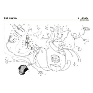 Electric parts Rieju Rs2 Naked black 2009 2-stroke